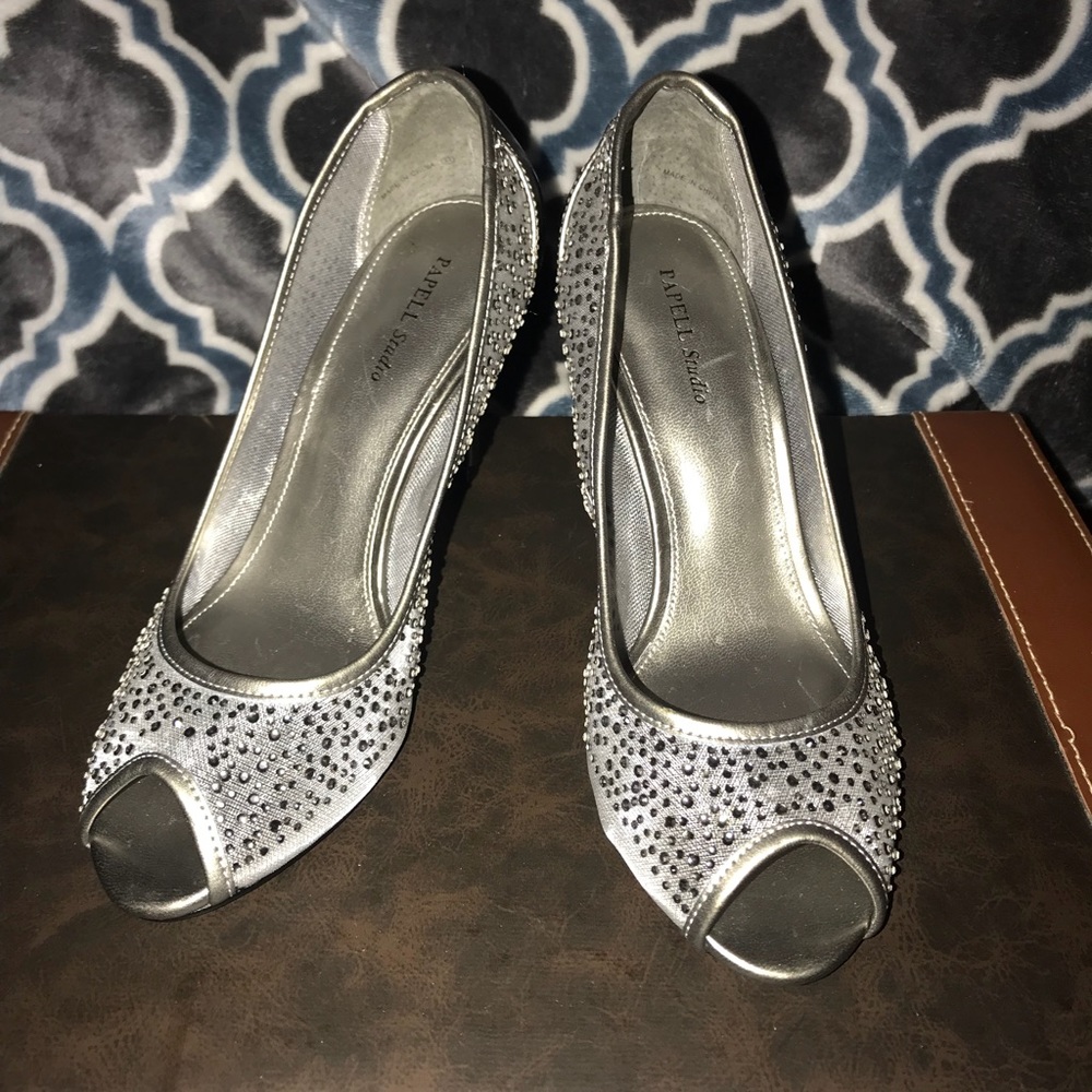 PAPELL Studio Beautiful Rhinestone Heels - Picture 7 of 8